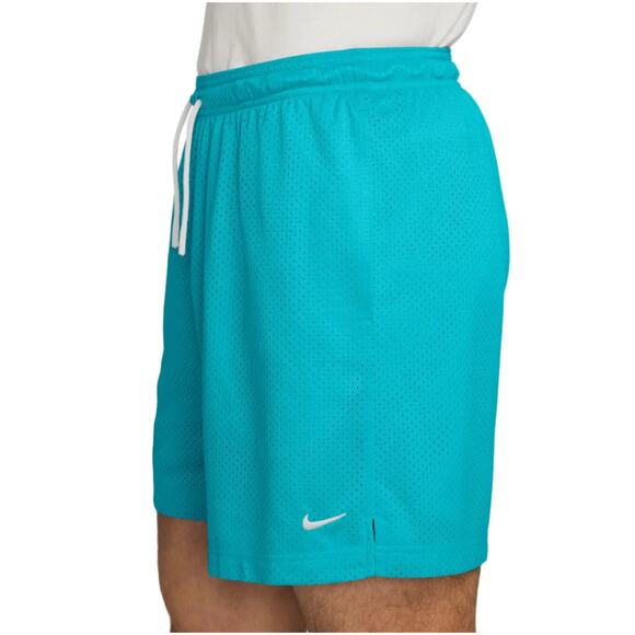 Nike Mens Size M Dri FIT 5" Mesh Basketball Shorts Pockets Teal White HV1880 345 - Picture 5 of 12